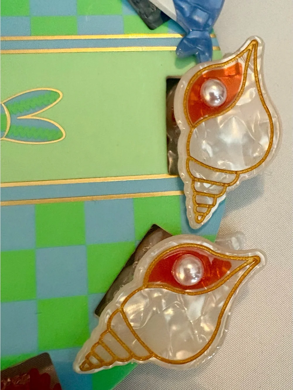 Piper K Sea Creature Hair Claw Clip Set Whale Seashells Starfish 10 Pack NEW